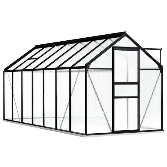 jardin-terroir.com - Serre avec cadre de base Anthracite Aluminium 8,17 m²