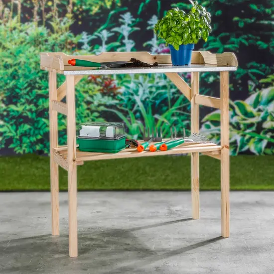 jardin-terroir.com - HI Table de rempotage en bois 82x38x78 cm