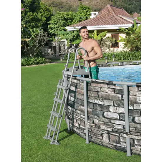 jardin-terroir.com - Bestway Échelle de piscine de sécurité à 4 marches Flowclear 132 cm
