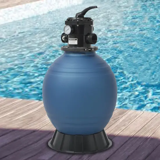 jardin-terroir.com - Filtre à sable pour piscine avec vanne 6 positions Bleu 460 mm
