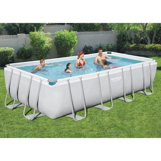 jardin-terroir.com - Bestway Ensemble de piscine en acier rectangulaire 549x274x122 cm