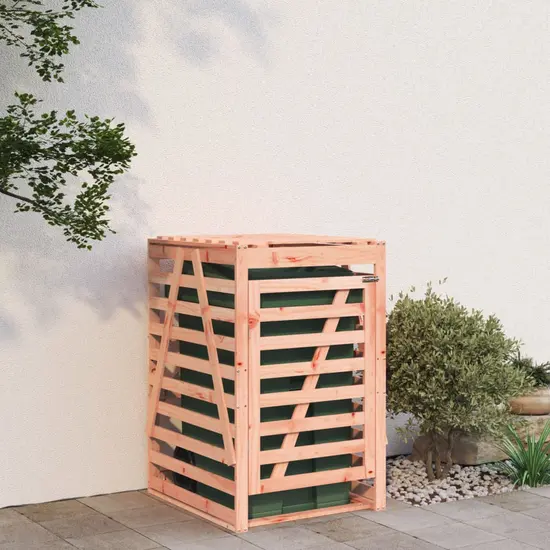 jardin-terroir.com - Abri pour poubelle sur roulettes bois massif de douglas