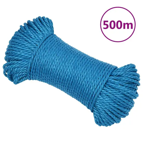 jardin-terroir.com - Corde de travail Bleu 3 mm 500 m Polypropylène