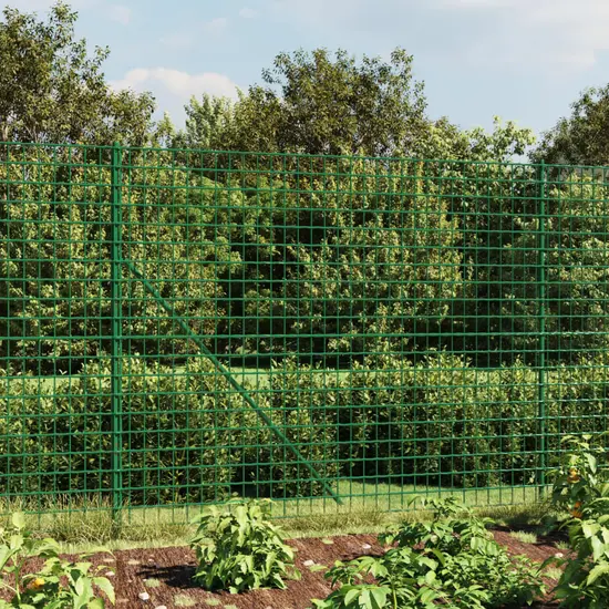 jardin-terroir.com - Clôture en treillis métallique avec bride vert 2x25 m
