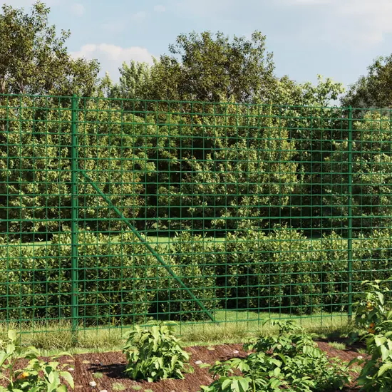 jardin-terroir.com - Clôture en treillis métallique avec bride vert 1,4x25 m