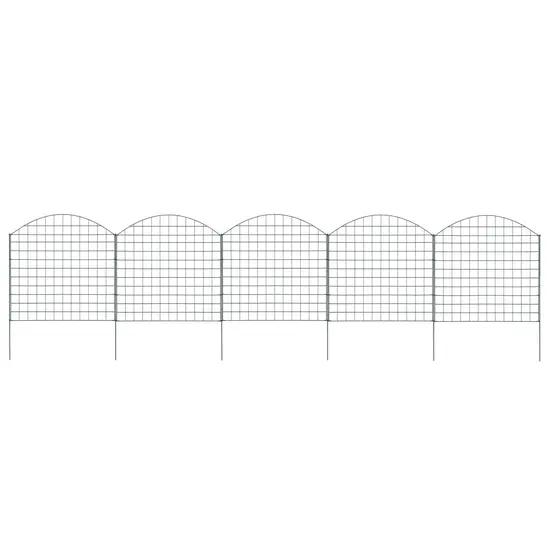 jardin-terroir.com - Ensemble de clôture de jardin arquée 77,5x78,5 cm vert