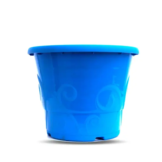 jardin-terroir.com - Pot déco volute - 8.3 litres bleu pervenche
